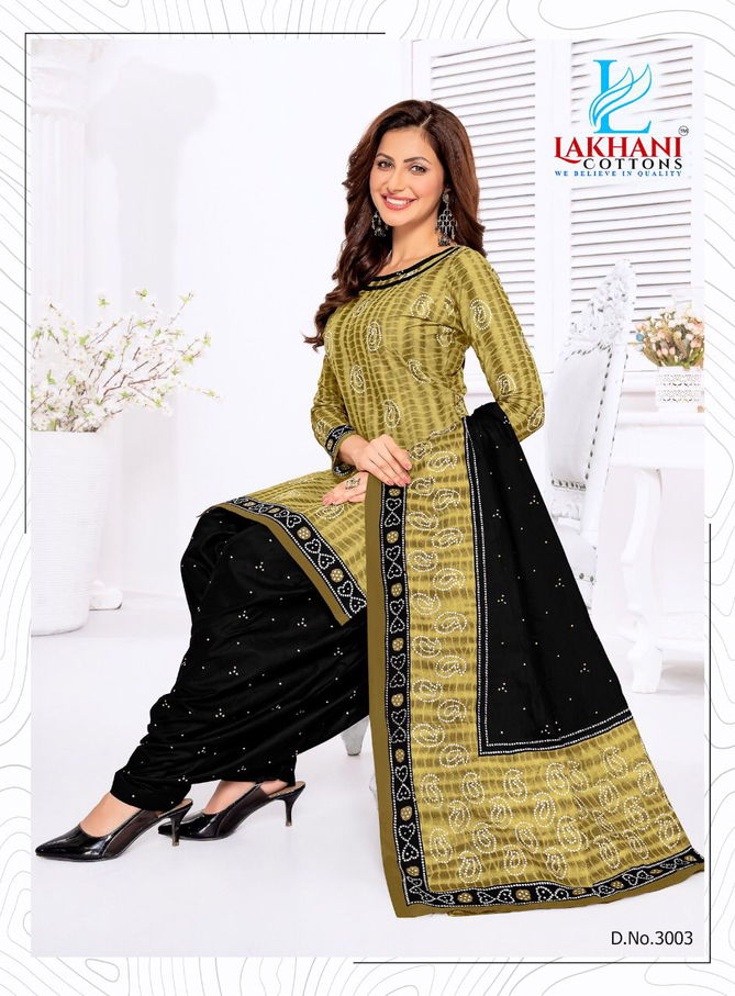 Lakhani Bandhani 3 Regular Wear Wholesale Dress Material Collection